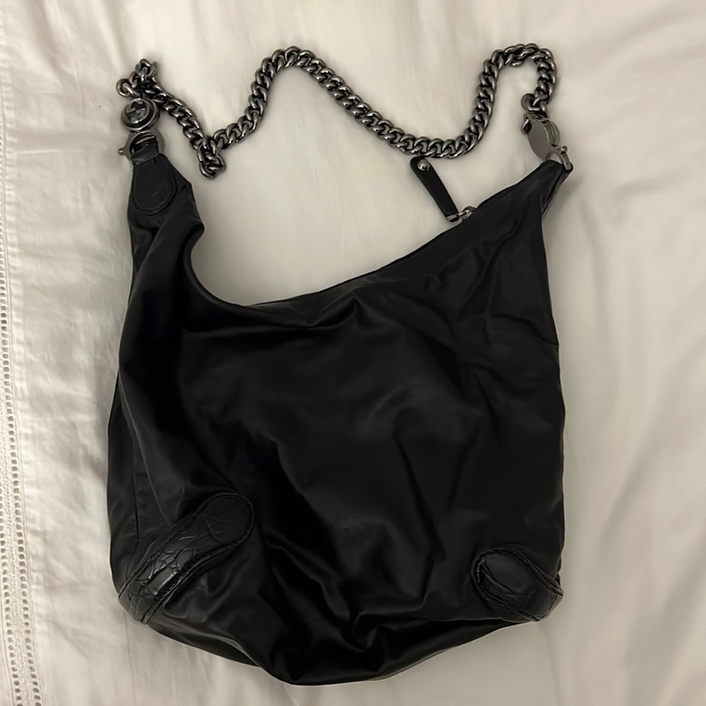 Gucci Leather Galaxy Medium Chain Hobo Bag